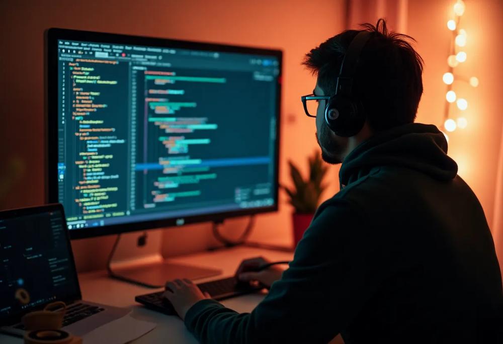 coding person